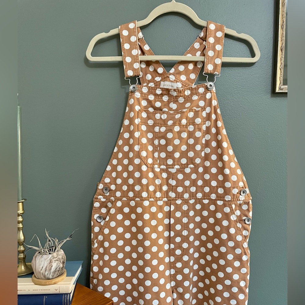 Brixton Christina Crop Polka Dot Overalls - Picture 6 of 13